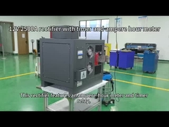12V 2500A rechtgever met timer en ampere-uurteller