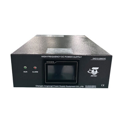 12V 200A IGBT-elektroplatingrectifier met PLC HMI Modbus TCP Low Ripple ≤3% 220V 3-fase-invoer