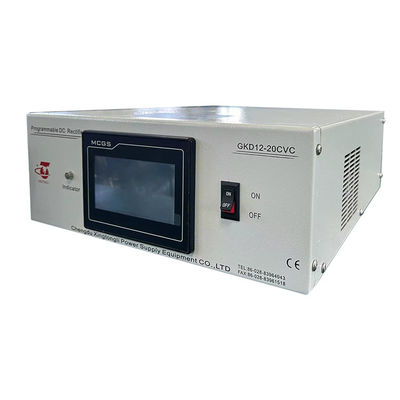 Goede prijs AC-invoer 220V 1 fase 12V 20A koperplaatingsrectificator met aanraakscherm RS-485 CC CV Schakelbare IGBT online